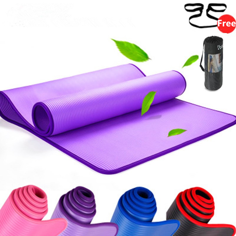 Pilates Yoga Matte - 10mm Non-Slip Yoga Mat 183cm*61cm Thickened