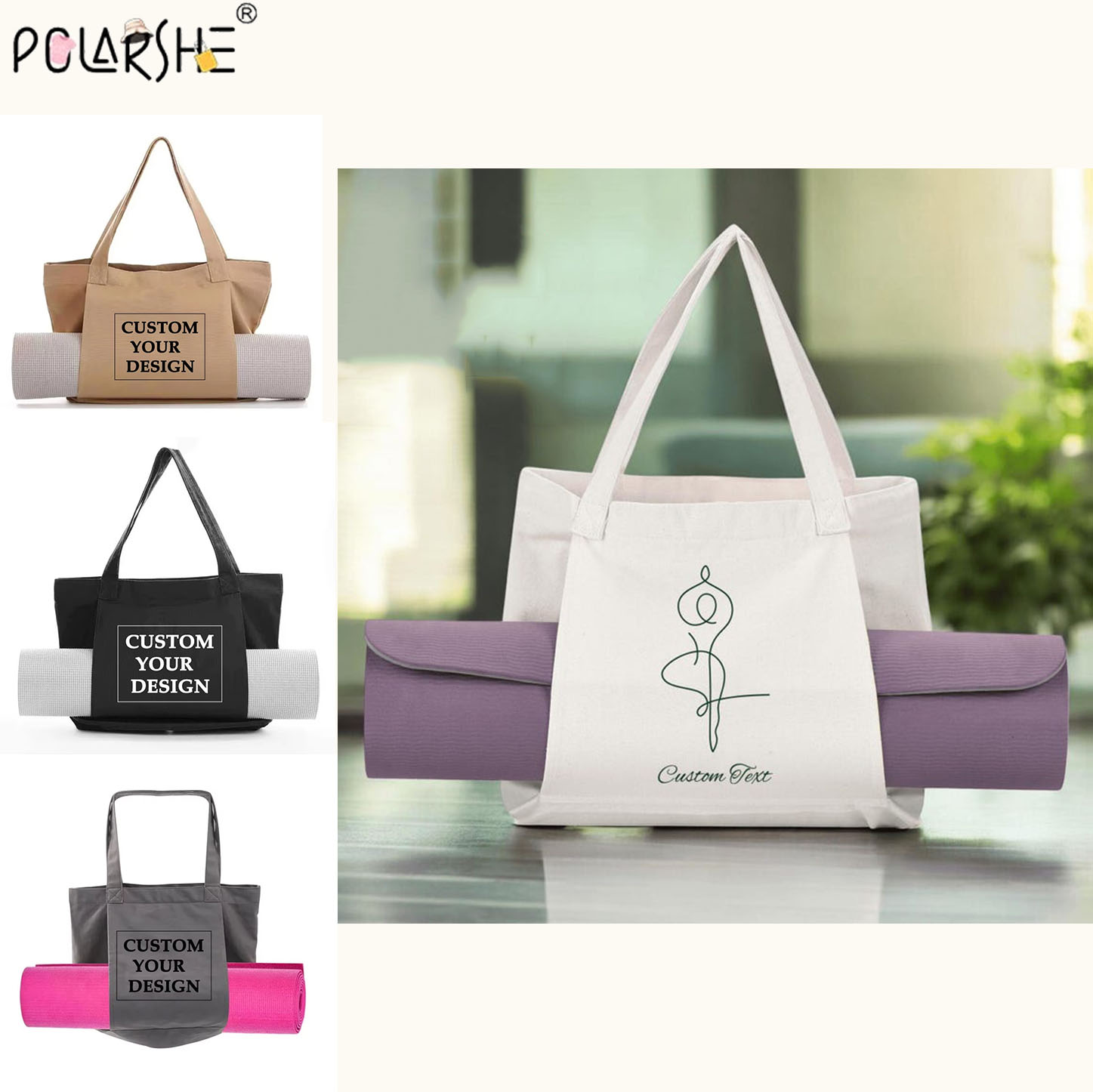 Custom Yoga Mat Tote Bag Perso - огляд і ціна Yoga Mat Bag Carrier