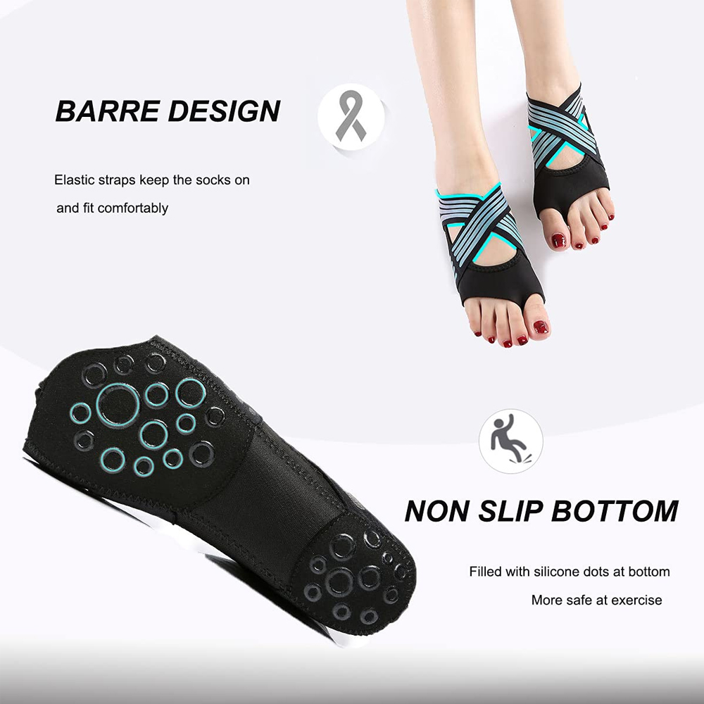 1Pair Women Non-Slip Toeless G - огляд і ціна Pilates Yoga Shoes