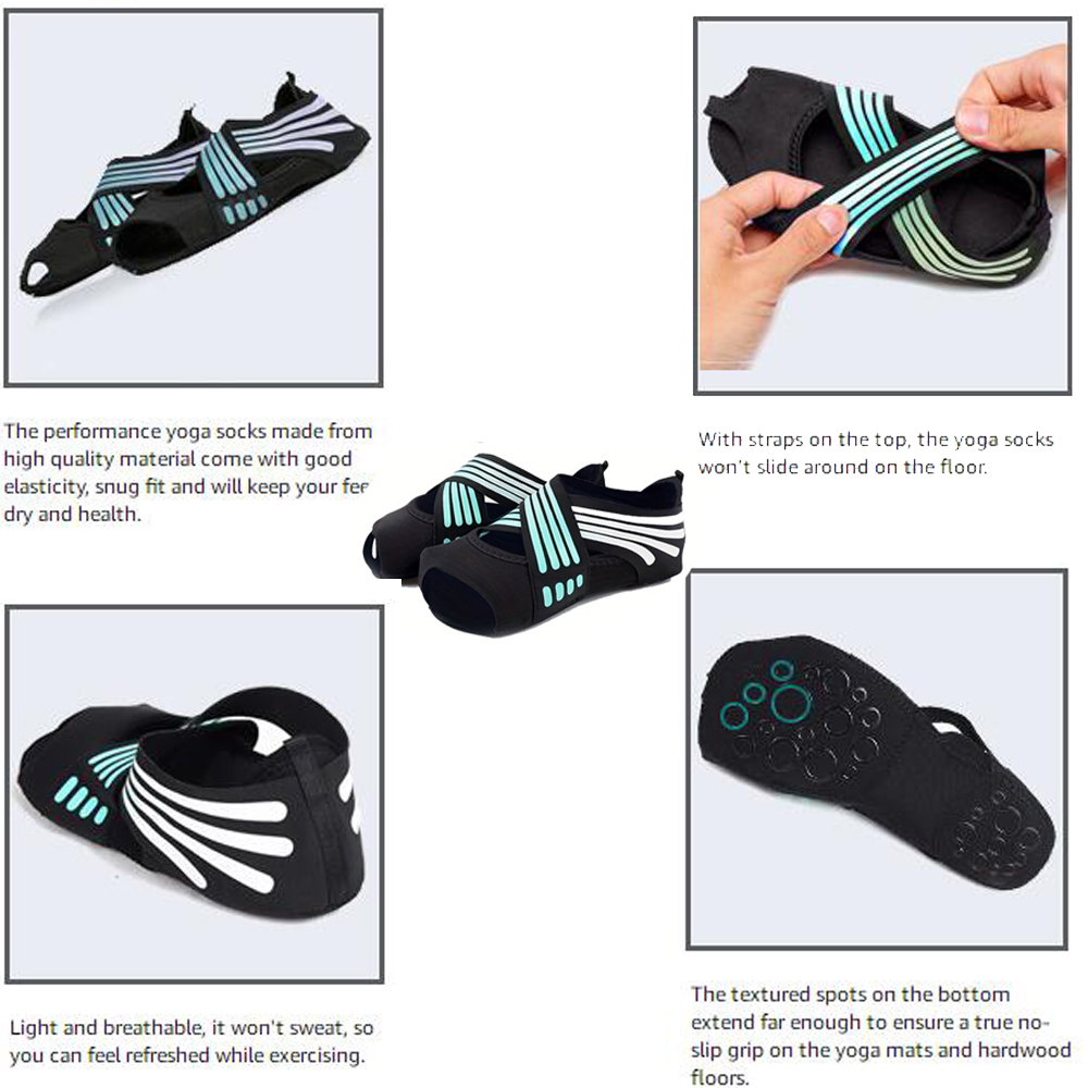 1Pair Women Non-Slip Toeless G - огляд і ціна Pilates Yoga Shoes