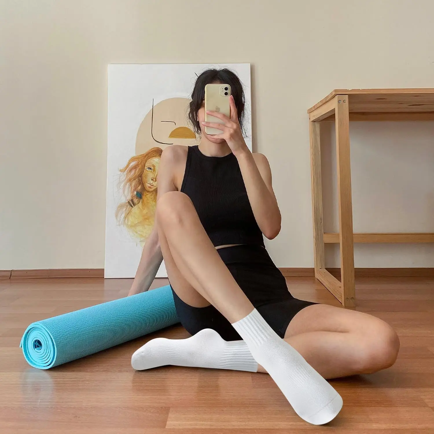 4 pairs of women's yoga socks, - огляд і ціна Pilates & Yoga Reversible Mockneck Sweatshirt