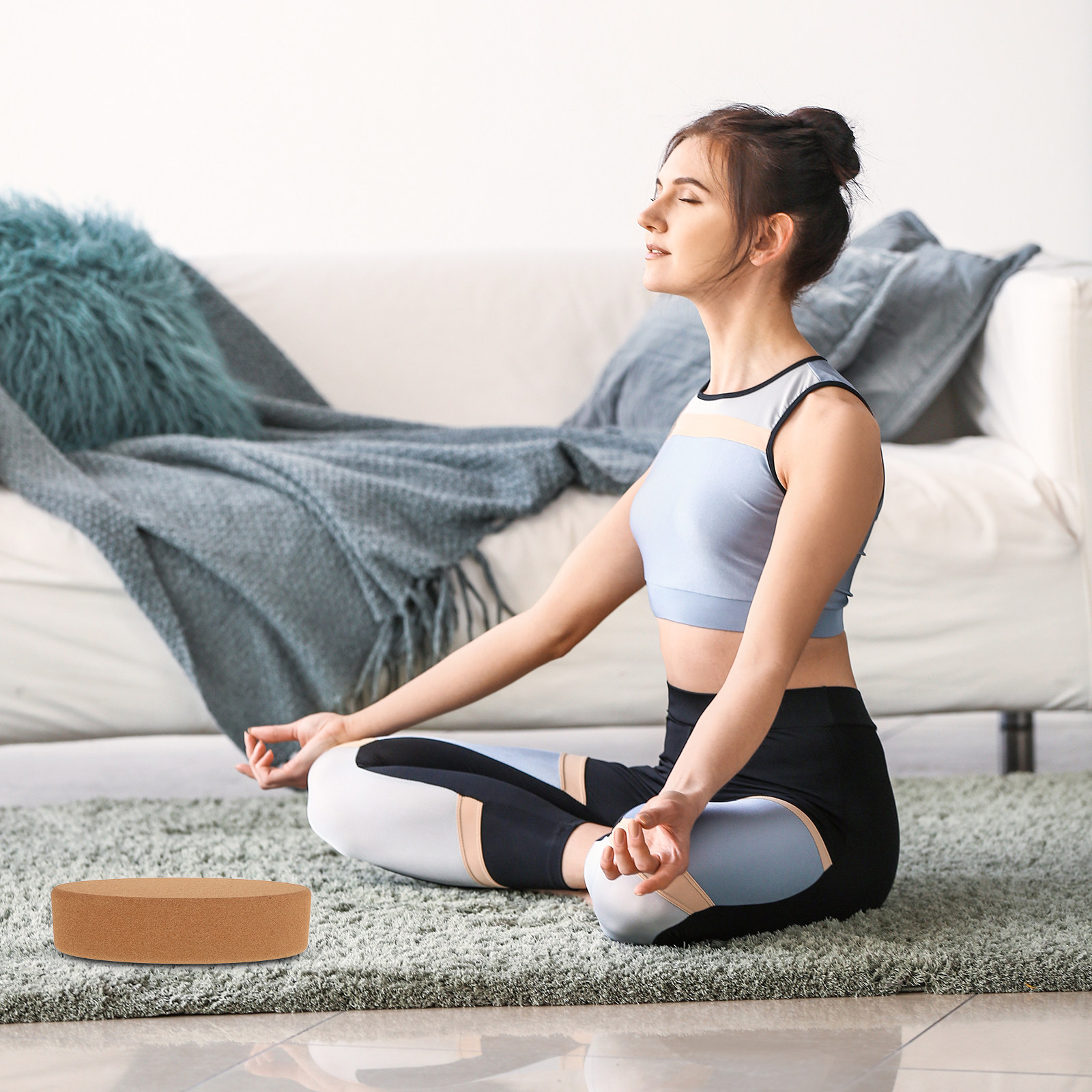 Oval Shaped Cork Yoga Block Su - огляд і ціна Yoga Block Cork