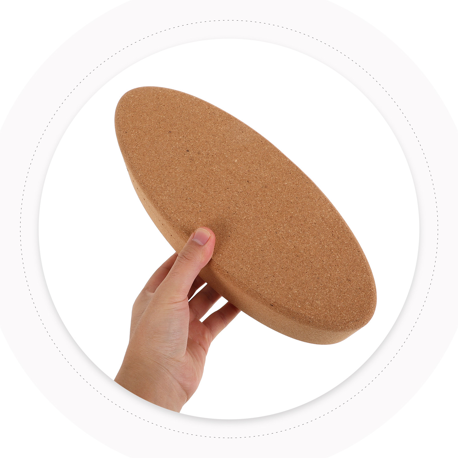 Oval Shaped Cork Yoga Block Su - огляд і ціна Yoga Block Cork
