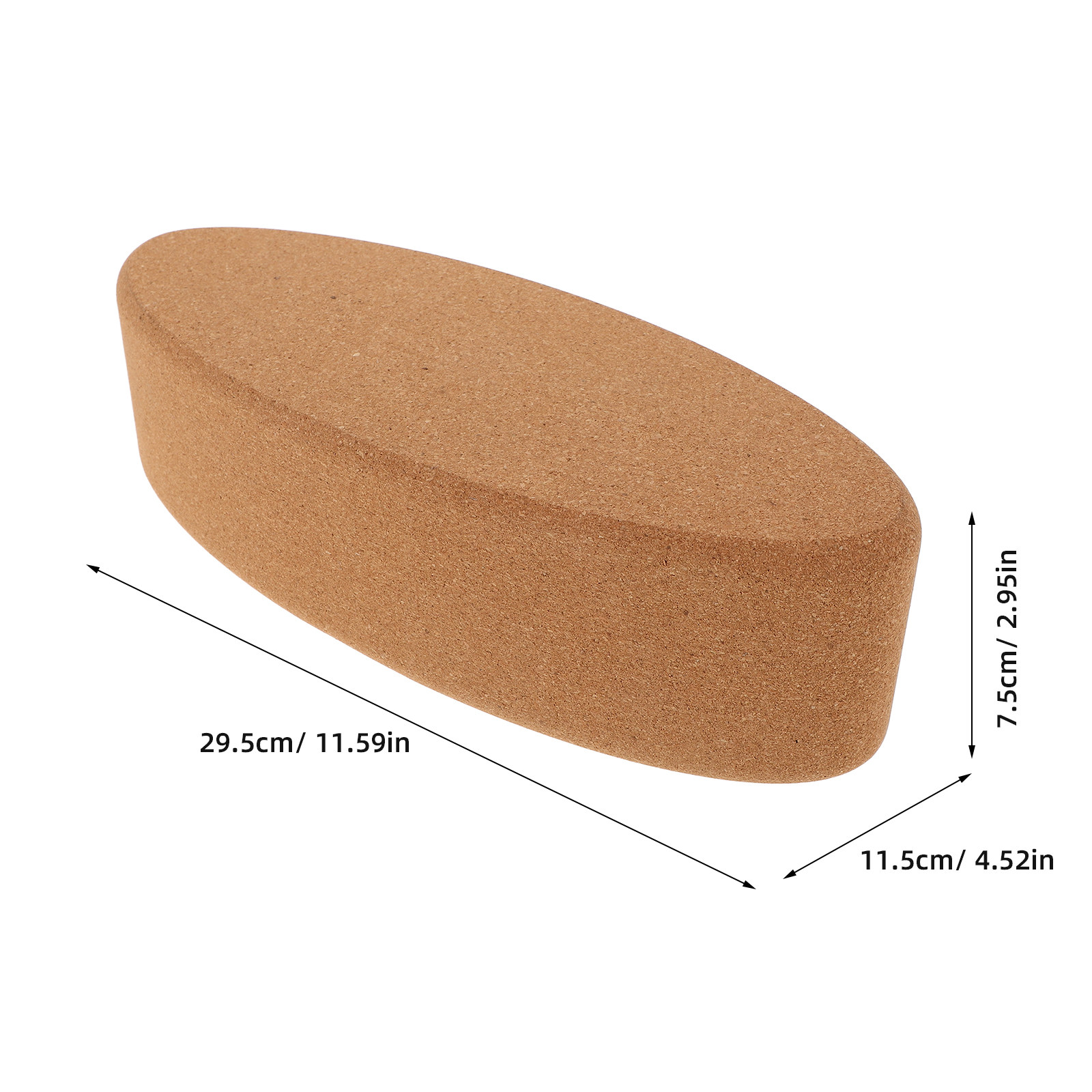 Oval Shaped Cork Yoga Block Su - огляд і ціна Yoga Block Cork