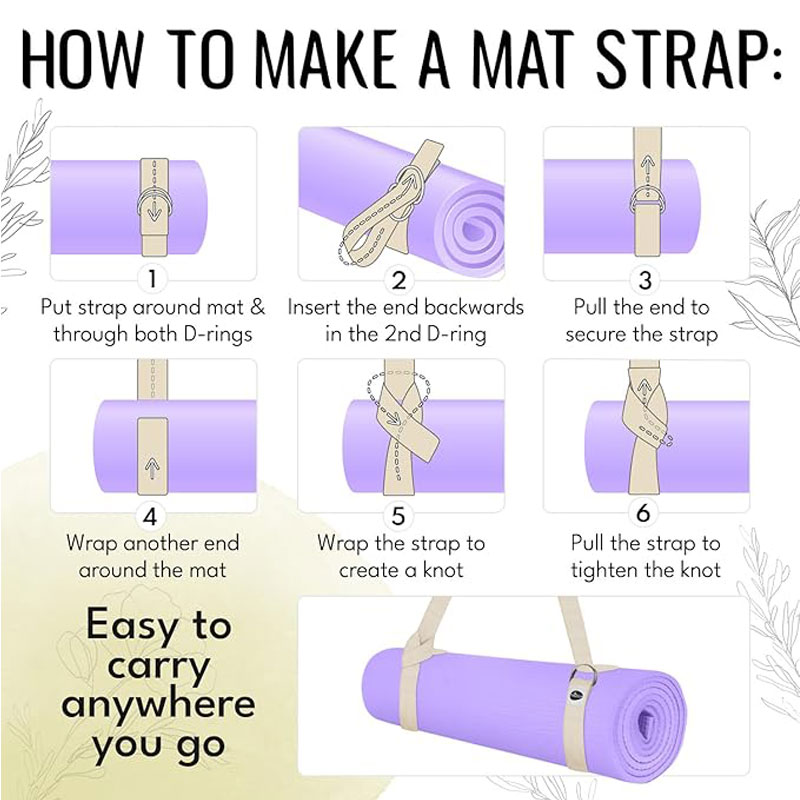Adjustable Non Slip Strap, Sui - огляд і ціна Pilates Yoga Matte