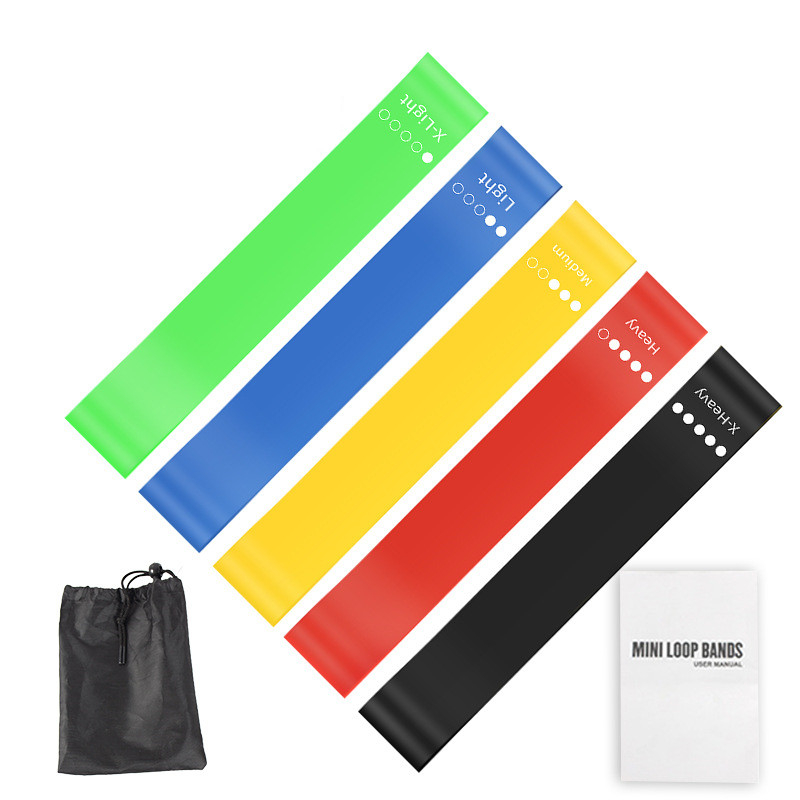 5Pcs TPE Resistance Bands Set  - огляд і ціна Pilates Yoga Bag