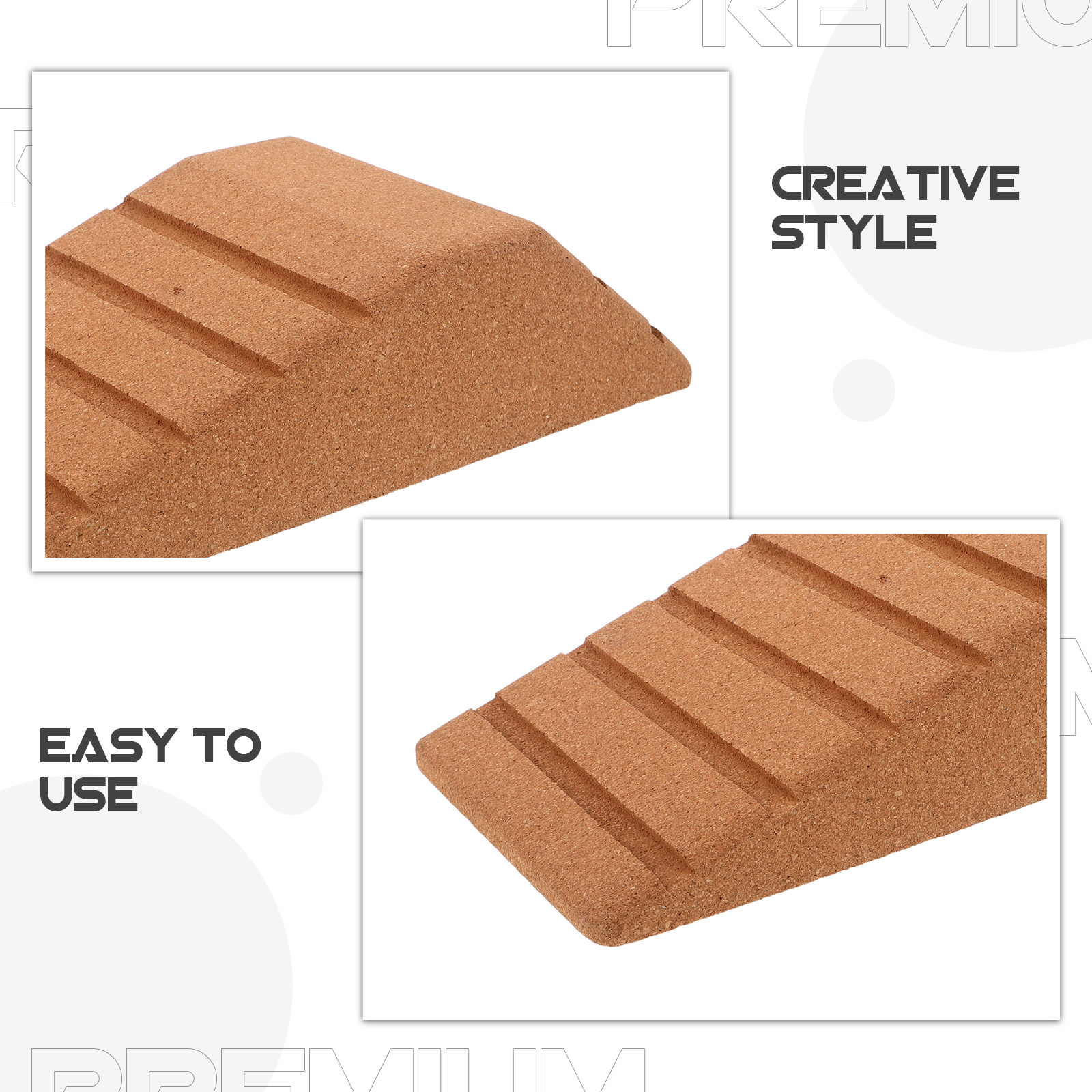 Cork Squat Trapezoid Yoga Bloc - огляд і ціна Yoga Block Cork