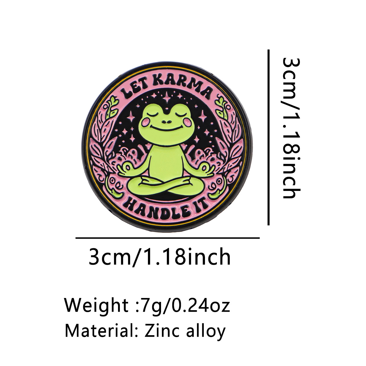 Yoga Frog Enamel Pin LET KARMA - огляд і ціна Pilates Yoga Bag