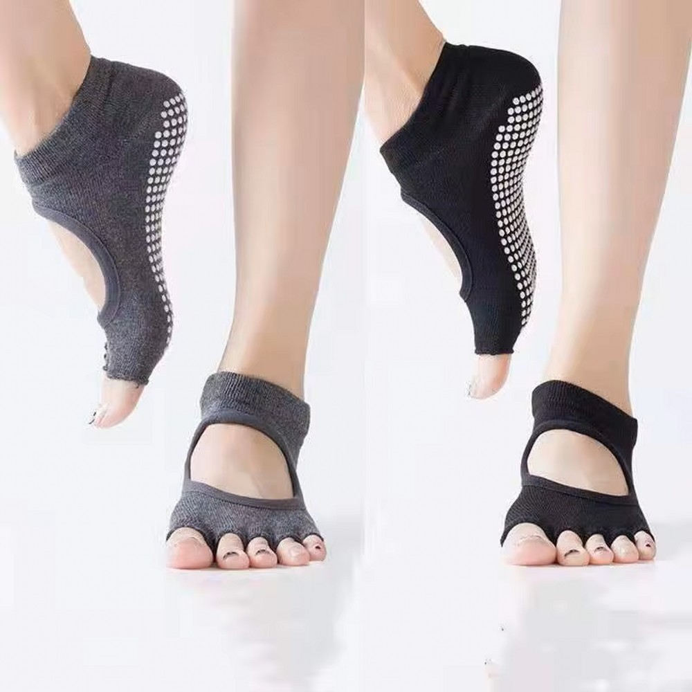 Backless Five Toe Yoga Socks O - огляд і ціна Pilates Yoga Home