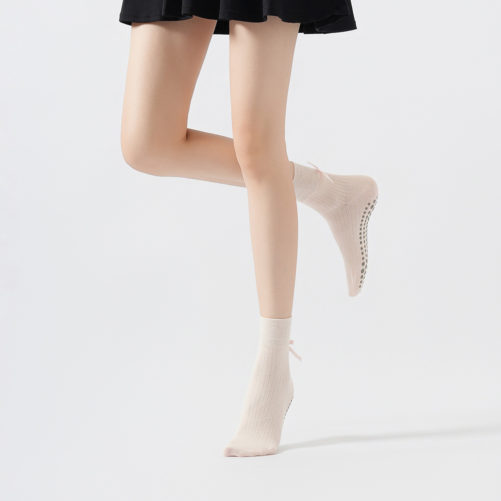 Cute Bowknot Yoga Socks Girls  - огляд і ціна Pilates Yoga Fitness